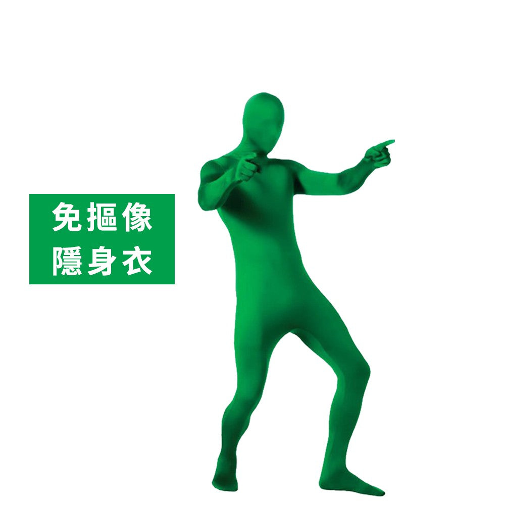 現貨 全身綠幕衣【綠色/黑色】【全身去背服】DCN0028▸隱形人服裝▸忍者隱身衣▸攝影去背服▸綠幕衣▸摳圖服▸去背衣